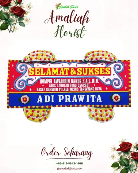 Papan Bunga Ucapan Selamat 20 Ilir D Ii